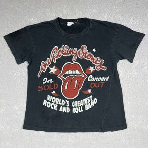 Madeworn Rolling Stones T-Shirt Thrashed Super Distressed Women’s Small USA Made